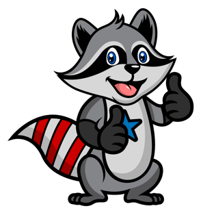raccoon trash bin cleaner